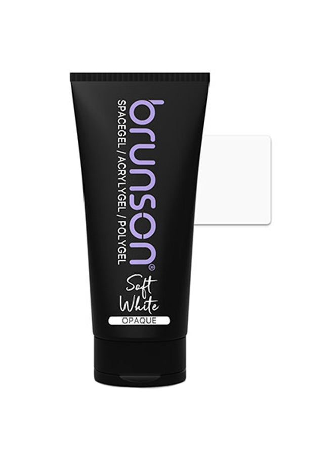 Poly Nail Gel Soft White Opaque, 60g