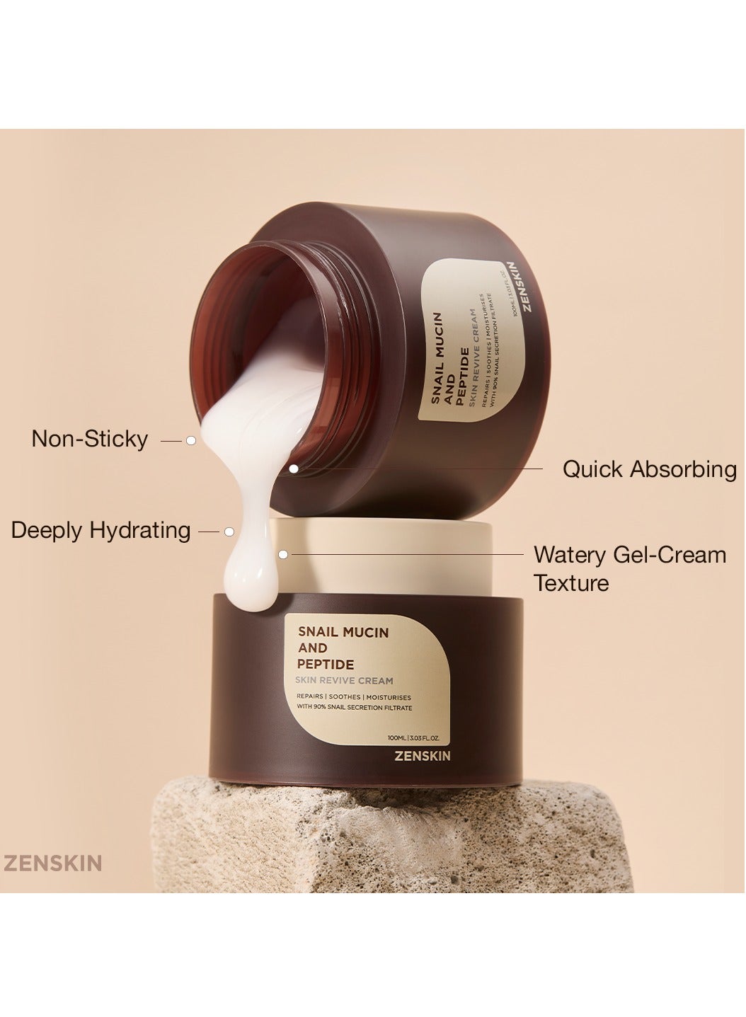 Snail Mucin & Peptide Skin Revive Cream - image 3