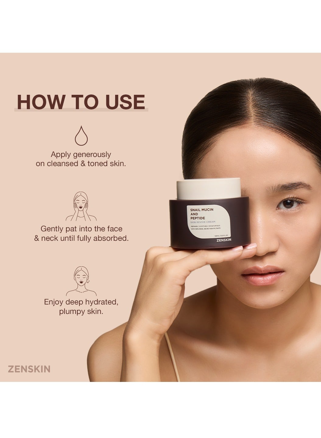 Snail Mucin & Peptide Skin Revive Cream - image 4