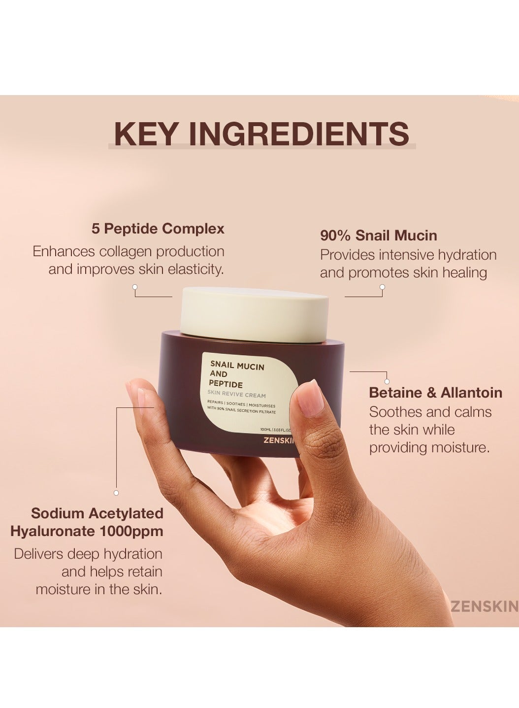 Snail Mucin & Peptide Skin Revive Cream - image 5