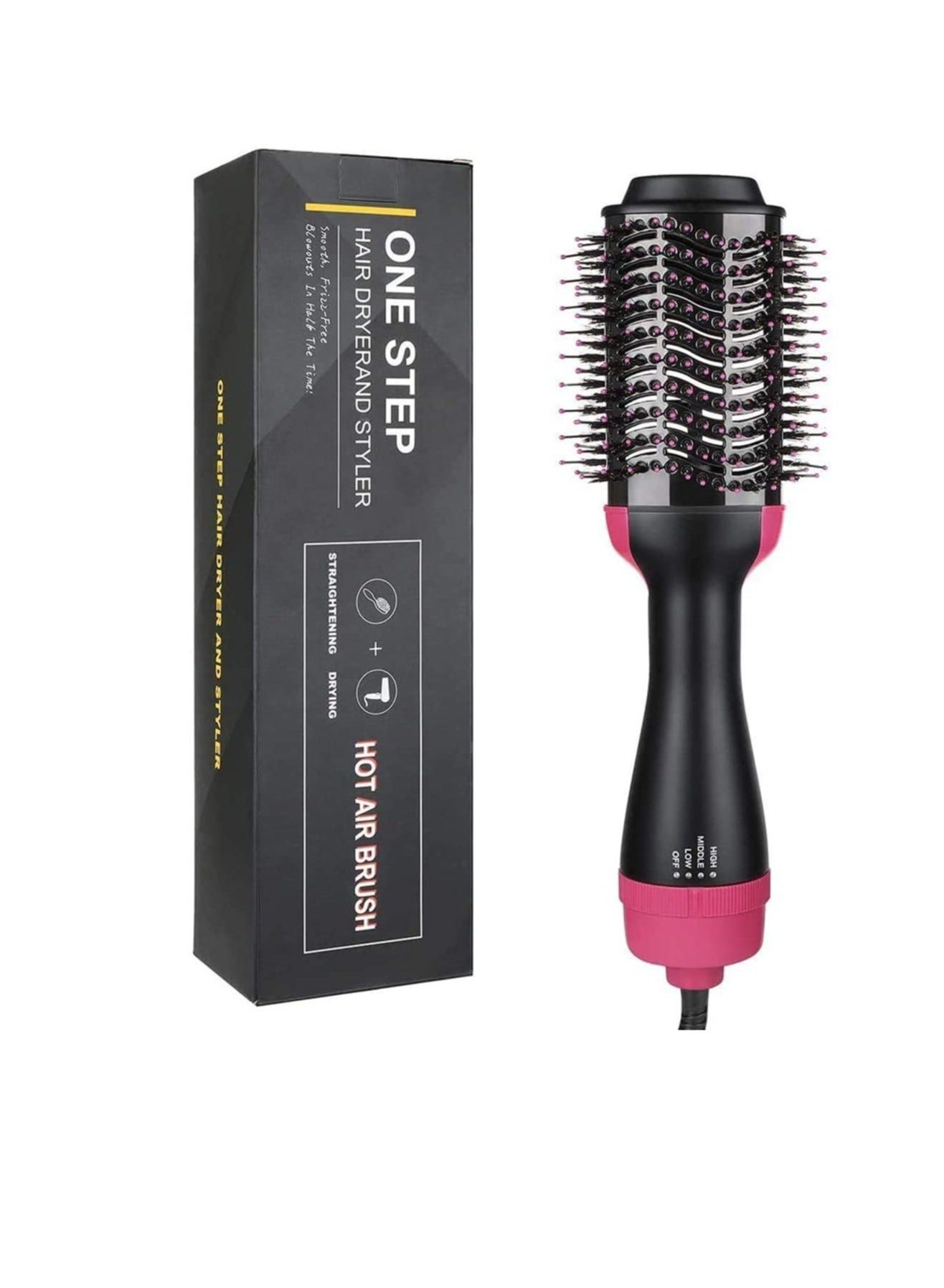 2 in 1 Multifunctional Hair Dryer Volumizer Rotating Hot Hair Brush Curler Roller Rotate Styler Comb Styling Curling Iron