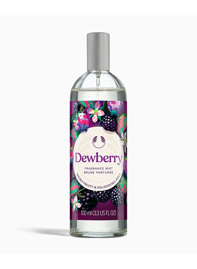 The Body Shop Dewberry Mist 100ml – Uplifting Fragrance for All Skin Types, Natural Extracts, Scented Spray for Mood Fatigue Relief 100ml