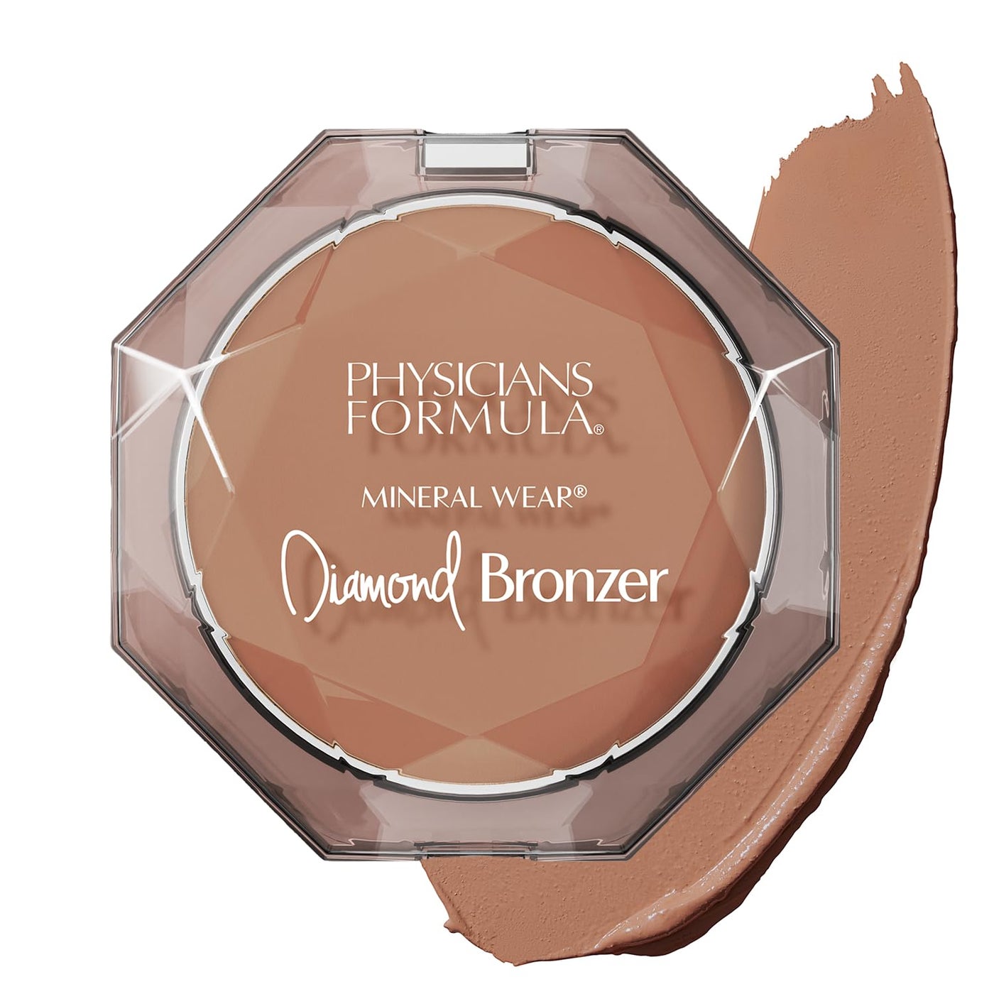 Physicians Formula Mineral WearÂ®Diamond Bronzer - Creamy Powder-Serum Hybrid, Weightless & Dewy Finish, Minimizes Appearance of Pores & Fine Lines - Bronze Gem