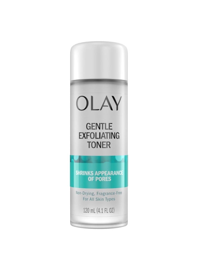 Olay Gentle Exfoliating Toner, Fragrance Free, 4.1 fl oz, Pore Treatment Face Cleanser Unclogs and Diminishes the Appearance of Pores
