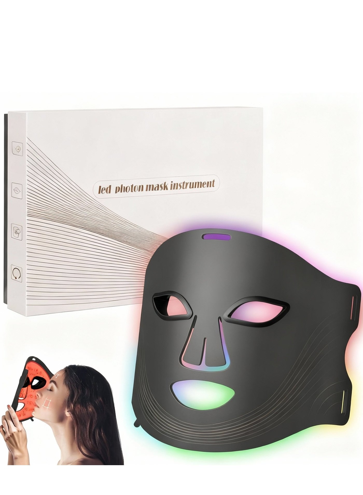 Red Light Mask 7 Colors LED Facial Mask Anti Aging whitening Advanced Home Beauty Devices