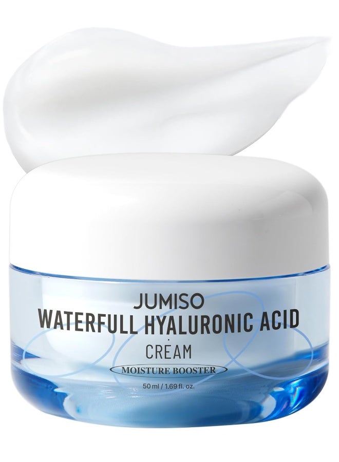 JUMISO Waterfull Hyaluronic Cream 3-Complex Hyaluronic Acid 5 Microbiome Deep Hydration Vegan 50ml