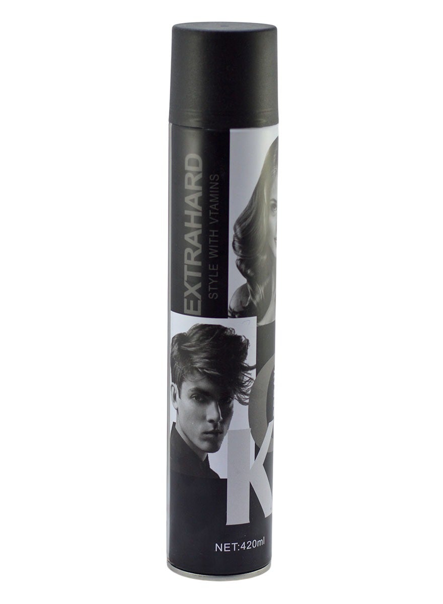 Extrahard Hair Sprayer With Vitamins Hair Styling With Collagen Moisturizing Detangler Hair Curly Sprayer 420 ML