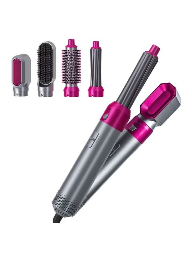 5 in 1 Hot Air Styler Curler Brush Negative Ionic Hair Straightener Hot Air Styler Hair Brush Curl & Styler Hair Dryer Comb Ideal Curly Hair