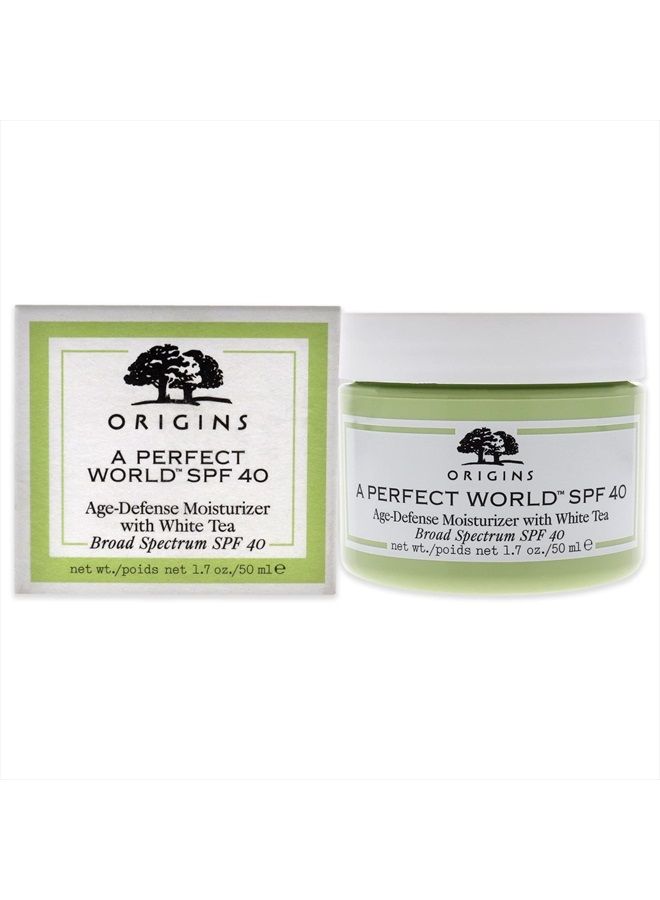A Perfect World SPF 40, Age-Defense Moisturizer With White Tea, 1.7 Fl Oz