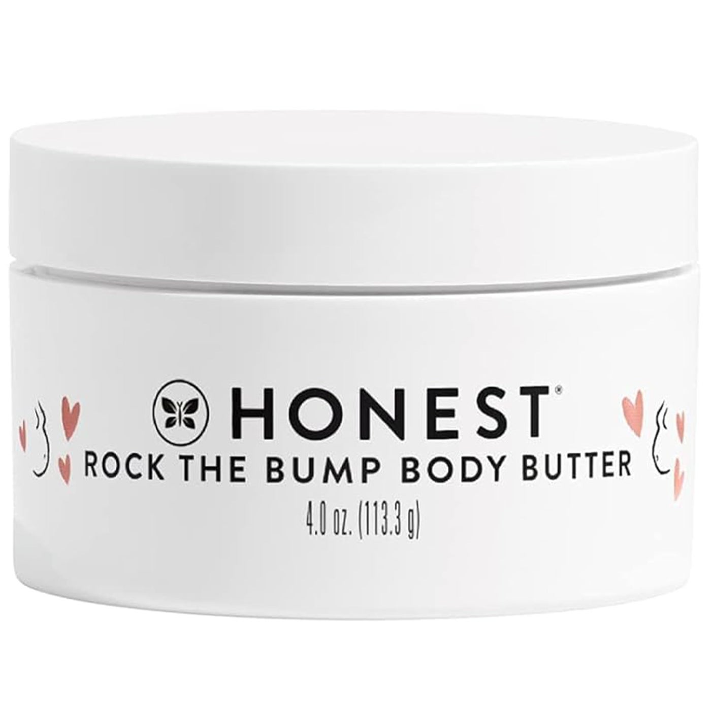 The Honest Company Mama Rock Bump Body Butter Moisturizing Stretch Mark Cream Shea Avocado Oil Vitamin E Hypoallergenic and Dermatologist Tested 4 oz