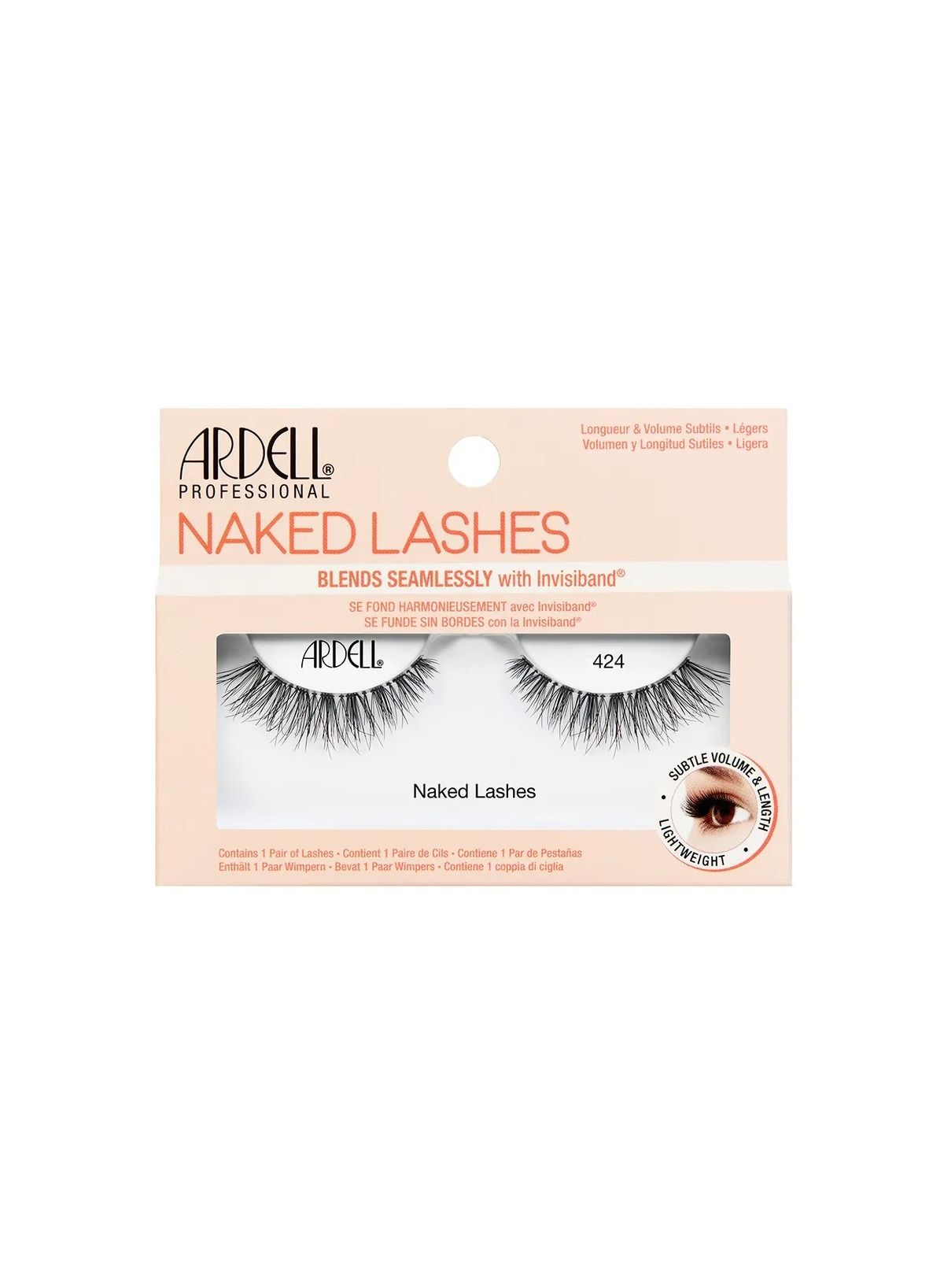 Ardell Naked Lashes 424 | Lightweight Natural Look | Comfortable False Lashes