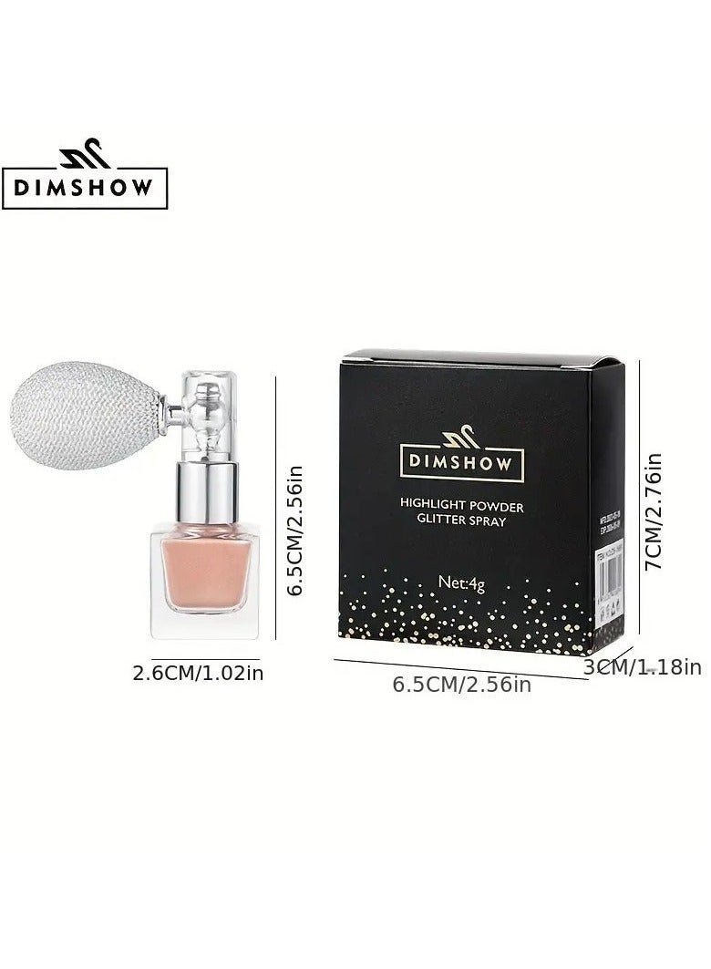 Vibrant Holographic Body Glitter Spray - Long-Lasting, Water-Resistant, Multi-Use Makeup for Hair, Face, and Body - Perfect for Music Festivals, Party, and Night Out #4 BRONZE