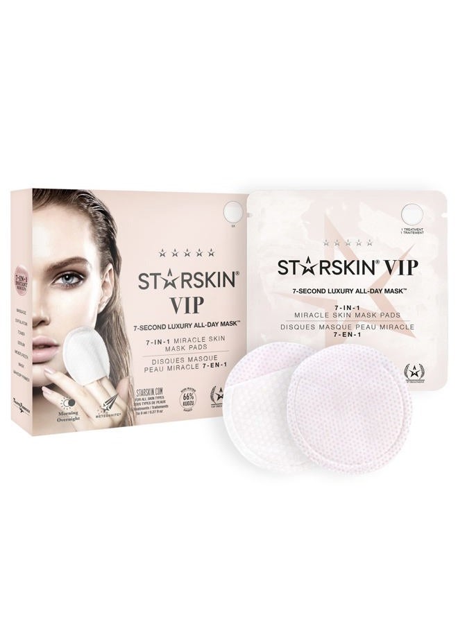 7-in-1 Facial Toner Pads Refreshing, Exfoliation and Pore Care with 66% Kudzu Root - Ideal for All Skin Types - Korean Skin Care - 5 Pads