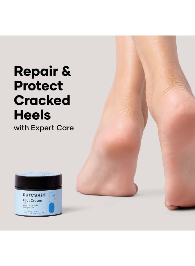 Cureskin Foot Care Cream for Cracked Heels | Repairs, Softens, and Exfoliates | Foot Cream for Women and Men, 50 g (Pack of 1) - image 2