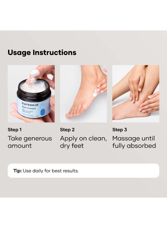Cureskin Foot Care Cream for Cracked Heels | Repairs, Softens, and Exfoliates | Foot Cream for Women and Men, 50 g (Pack of 1) - image 6