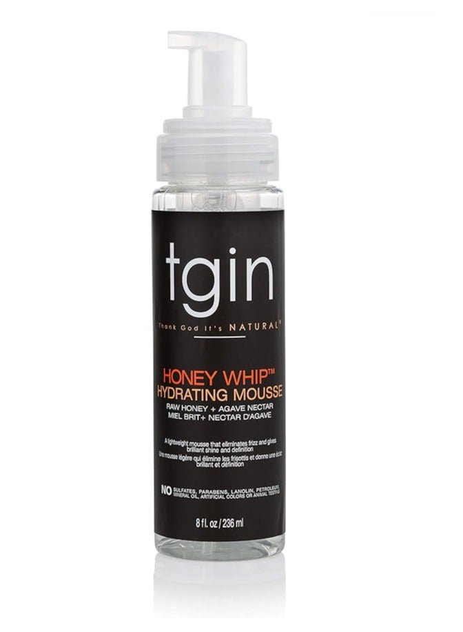 Honey Whip Hydrating Mousse For Natural Hair - Dry Hair - Textured Hair - Curly Hair - Damaged Hair- 8Oz