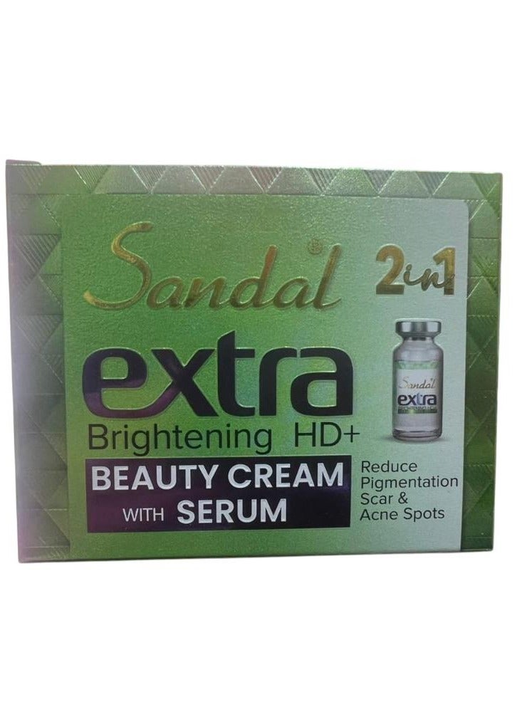 2 in 1 Extra Brightening  And HD+ Beauty Cream With Serum 30g