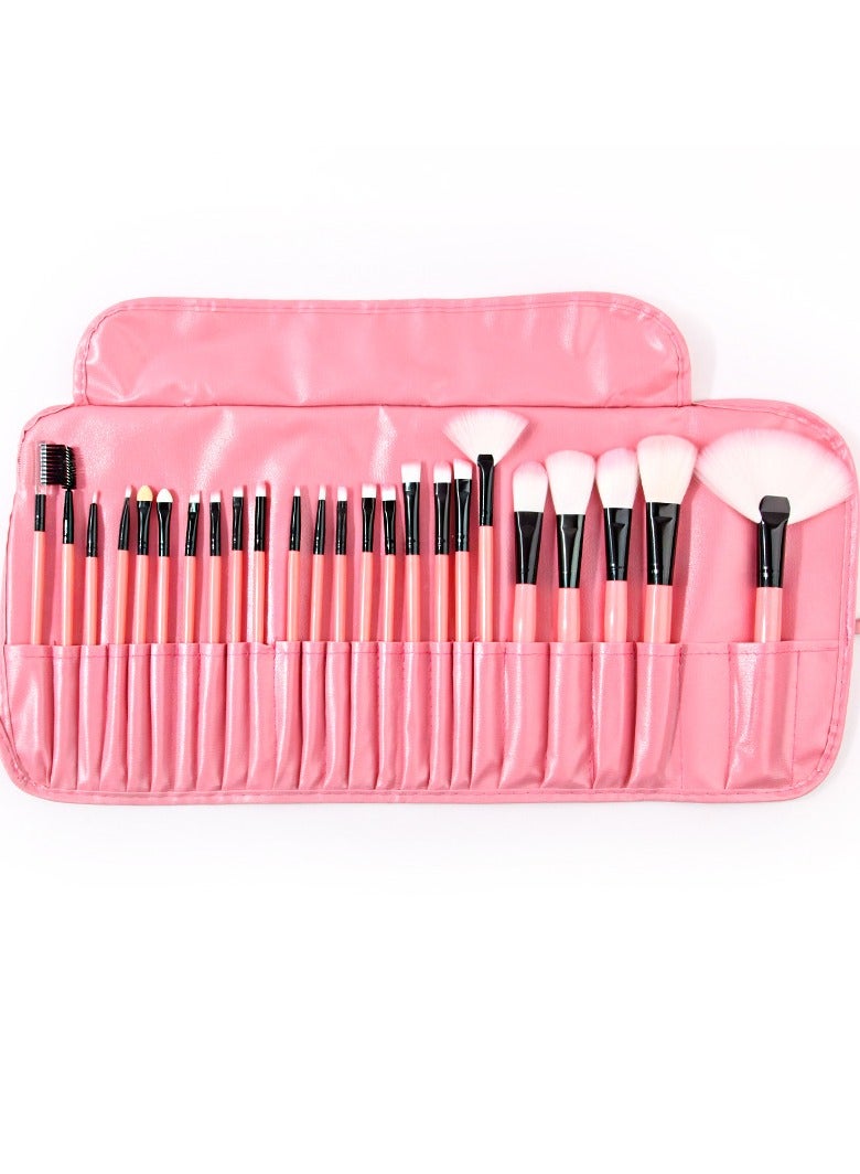 Makeup Brush Set 24pcs Wood Handle Essential
