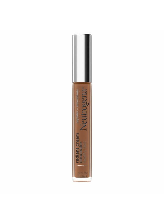 Healthy Skin Radiant Brightening Cream Concealer with Peptides & Vitamin E Antioxidant, Lightweight Perfecting Concealer Cream, Non-Comedogenic, Chai Deep 01 with warm undertones, 0.24 oz