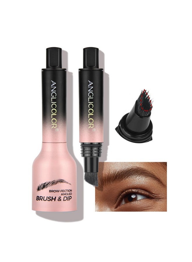 Anglicolor Brow Fection Angled Brush,Microblading Eyebrow Pen,Natural Brows Eyebrow Pencil,Easy To Color,Long Lasting,Quick Drying,Natural Shaping Outlining Filling Eyebrow Makeup (04#Chocolate)