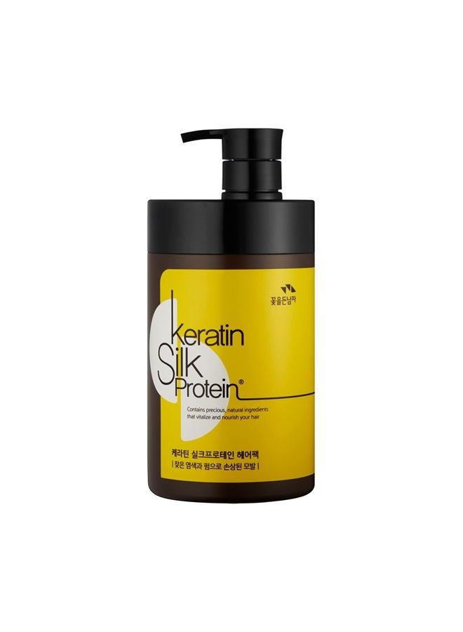 Man with Flowers Keratin Silkprotein Hair Pack 1000ml