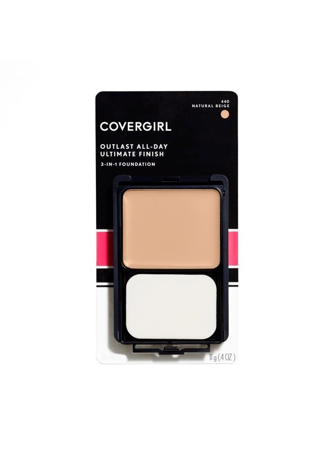 Outlast All-Day Ultimate Finish Foundation, Natural Beige , 0.4 Ounce (Pack of 1)
