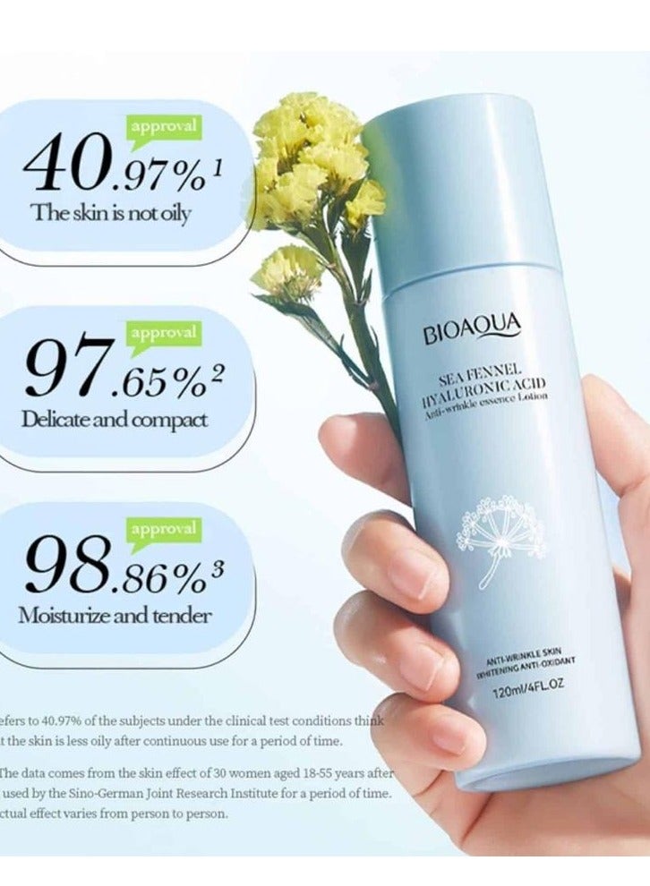 Sea Fennel Hyaluronic Acid Anti Wrinkle Essence Lotion 120ml