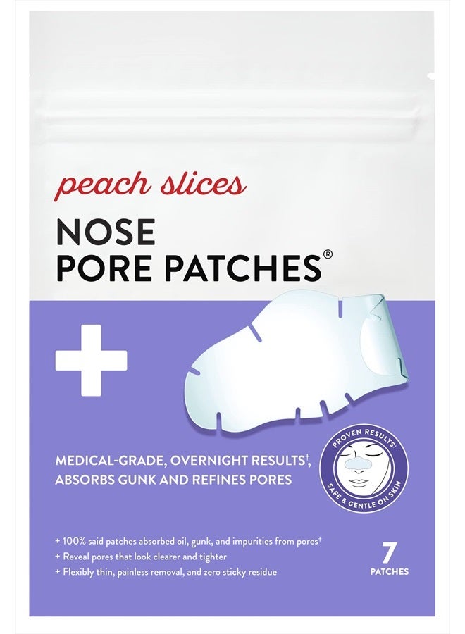 Nose Pore Patches | Medical-Grade Hydrocolloid | Targets Pores & Pimples | Absorbs Oil Overnight | Vegan | Cruelty-Free | Facial Skin Care Products | 7 Ct
