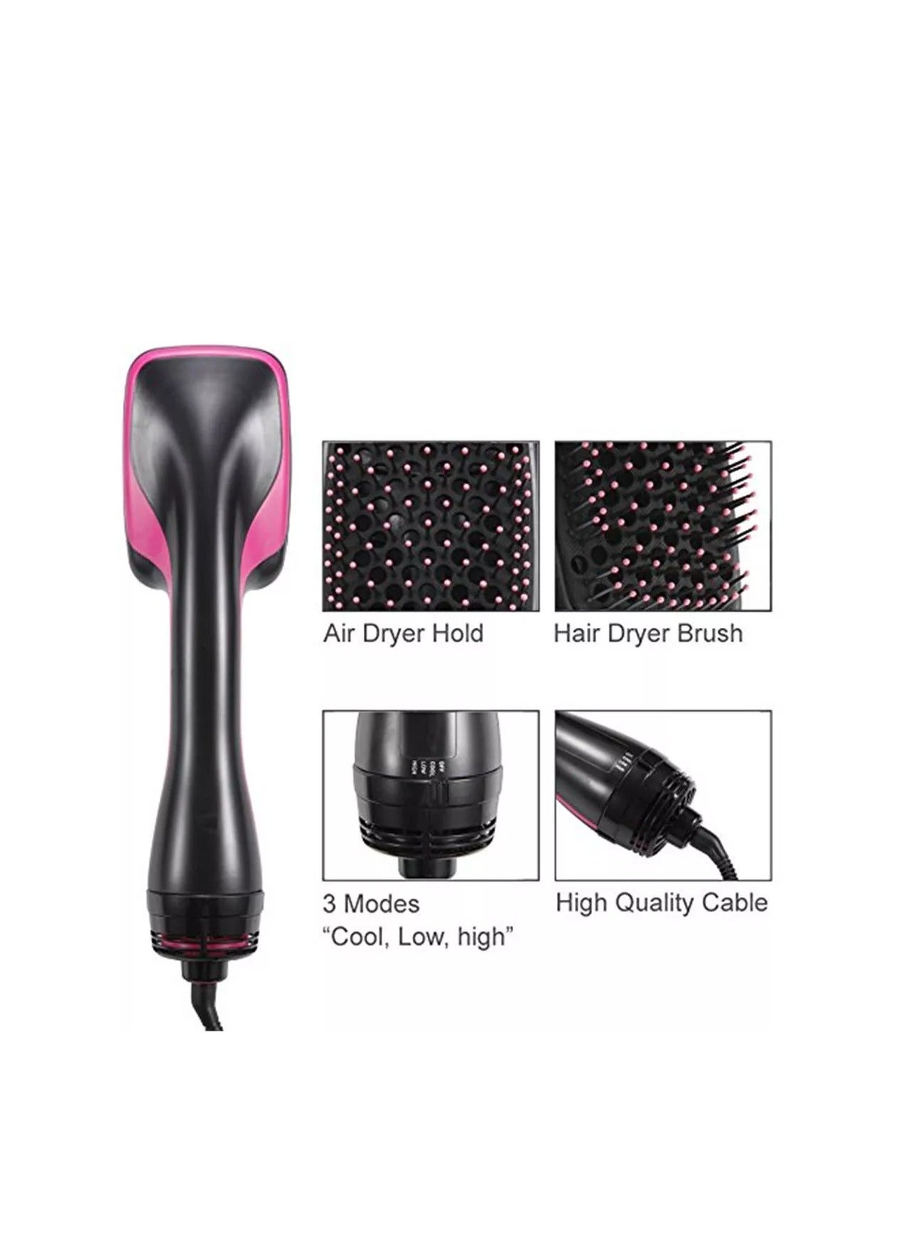 Professional One Step Hair Dryer Brush Hair Styler Comb Styling Straightener Hair Blow Dryer Hair Curler Comb Salon Curling Iron