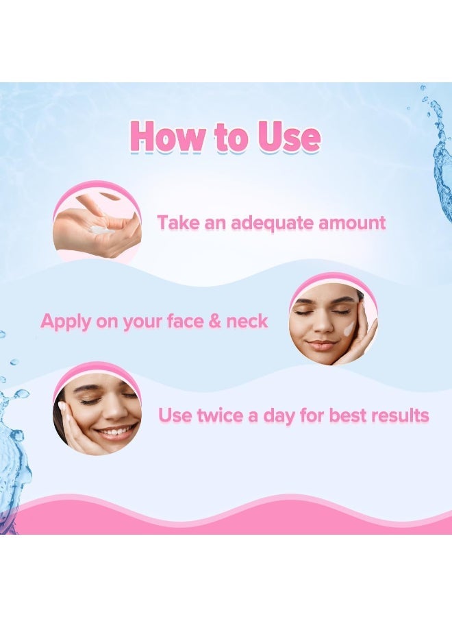 Aqualogica Radiance+ Oil-Free Moisturizer with Watermelon & Niacinamide for Deeply Nourished, Combination Skin, Oil-Free & Radiant Skin of Men & Women -100g - image 7