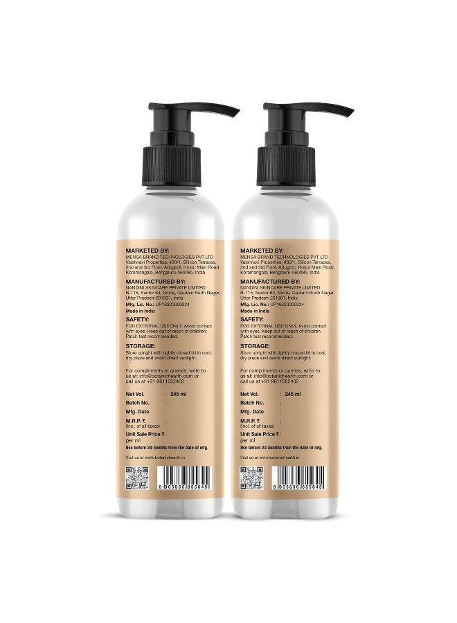 Botanic Hearth Oat & Niacinamide Body Wash Pack of 2 | 245ml Each | Moisturizing & Skin Brightening | Evens Skin Tone & Reduces Dark Spots | Sulfate & Paraben Free | For Women & Men - image 7