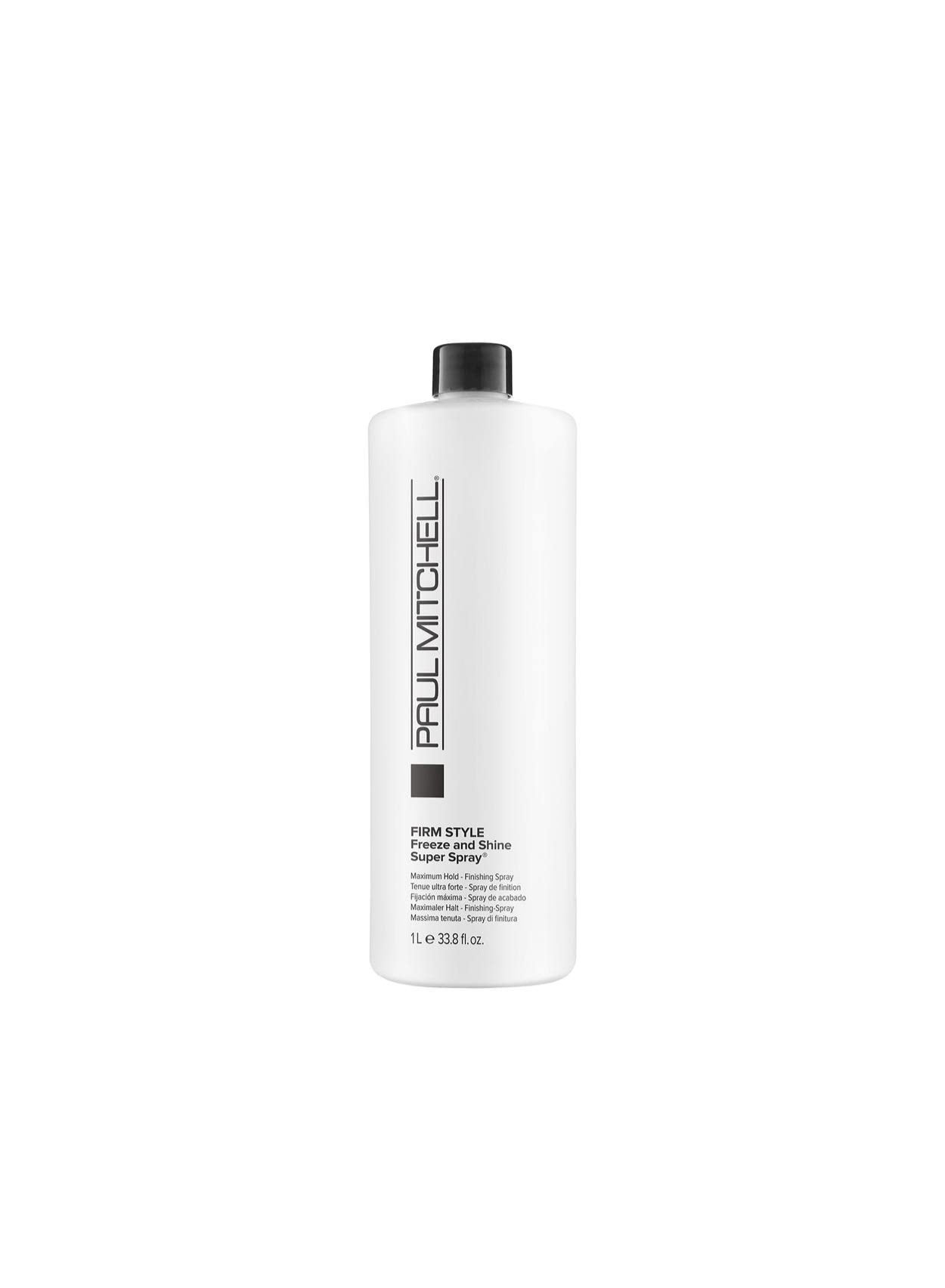 Paul Mitchell Freeze and Shine Hairspray, Powerful Hold + Shine, For Coarse Hair, 33.8 fl oz