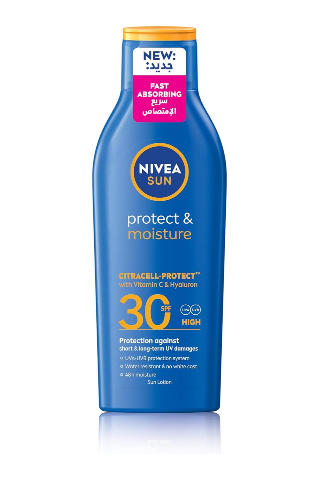 NIVEA SUN Lotion, UVA & UVB Protection, Protect & Moisture, SPF 30, 200ml