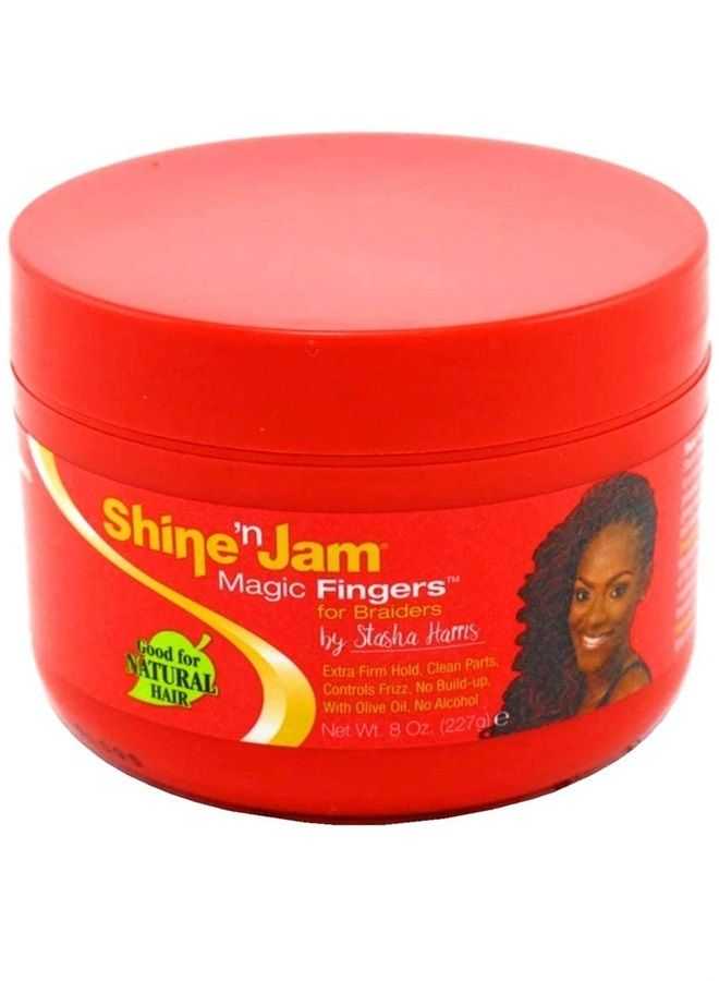 Shine N Jam Magic Fingers For Braiders Extra Firm Hold, 8 Ounce