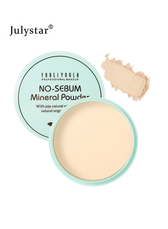 Long-lasting Oil Control Pressed Powder, Waterproof Matte Finish Flawless Setting Powder Madeup, Cruelty Free Lightweight Minimizes Pores & Fine Lines Face Cosmetic with Natural Look for All Skin