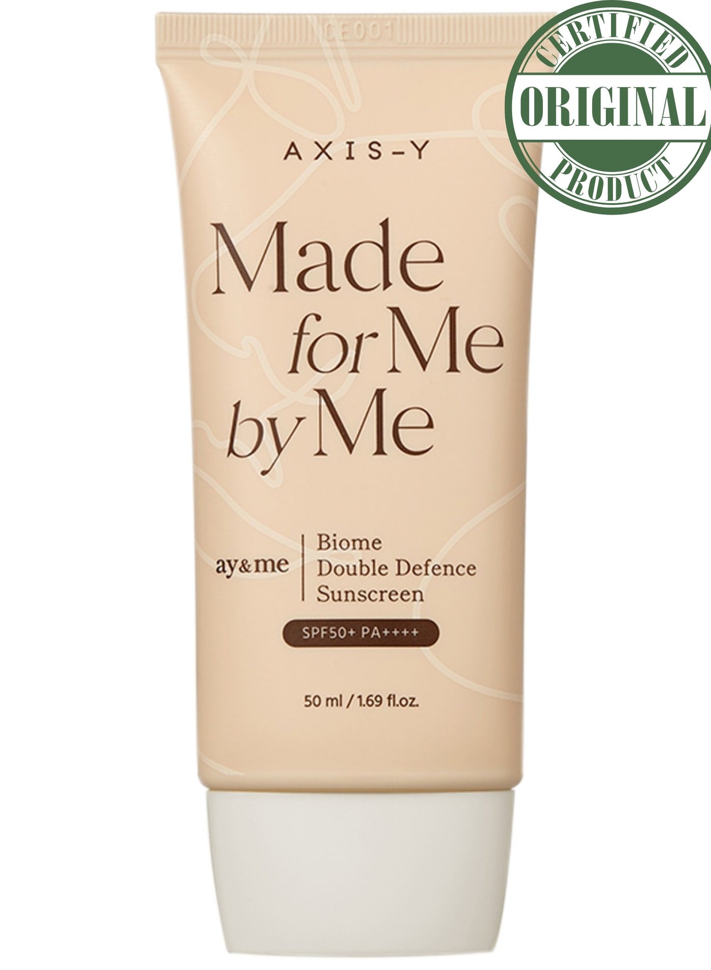 Axis-Y Double Defense Biome Sunscreen SPF 50+ PA++++ sun damage, dark spots, uneven tone