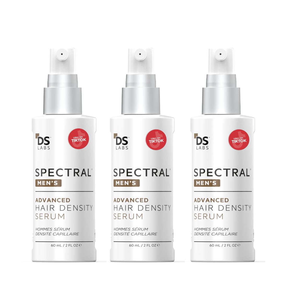 DS Labs Spectral Men√¢‚Ç¨‚Ñ¢s Hair Density Serum (formerly Spectral.DNC-N), 60mL - Lightweight Leave In for Fuller Looking, Thicker Looking Hair, Fast Absorbing, Non-Greasy, For All Hair Types, (3 Pack)