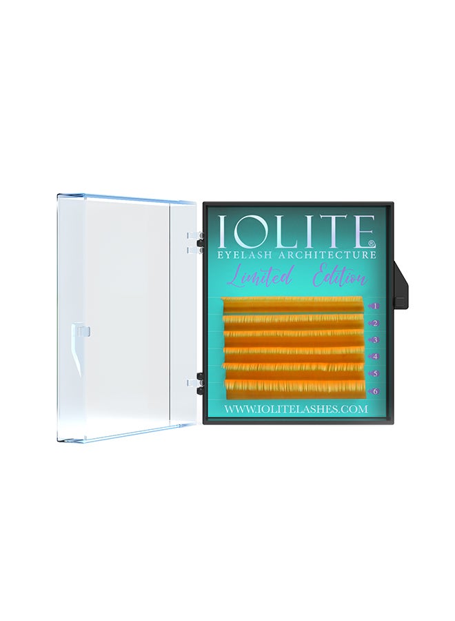 Lash Cluster Ombre Orange C Curl 7T Mix 2 Classic Eyelash Extensions Individual Lashes Soft Silk False Eyelashes Salon Use for Natural Eye Lashes Supplies Professional Permanent Makeup Tools