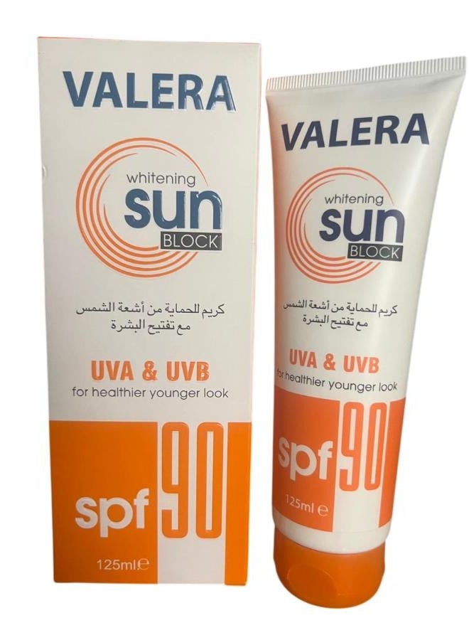 Sunblock SPF 90 Moisturizing Whitening Sunscreen Cream for Dark Skin 125 ml