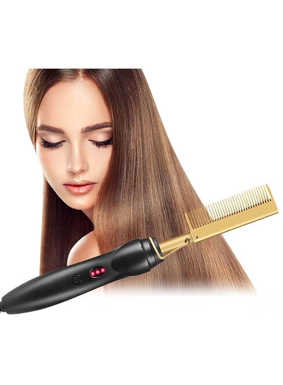 electric straightening comb with heat hair straightening brush hair straightener