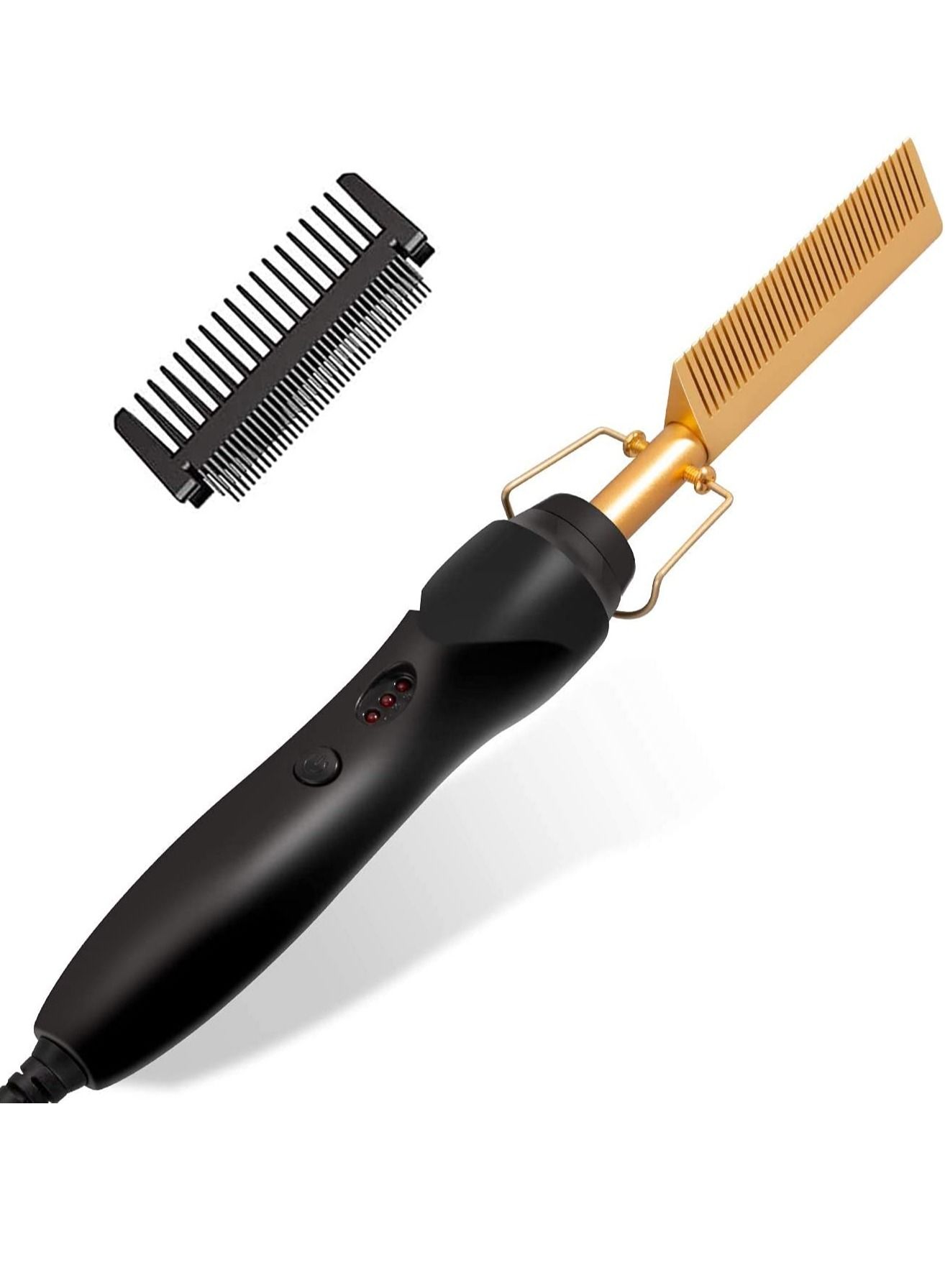 2 in 1 Hot Comb Straightener Electric Hair Straightener Hair Curler Wet Dry Use Hair Flat Irons Hot Heating Comb For Hair