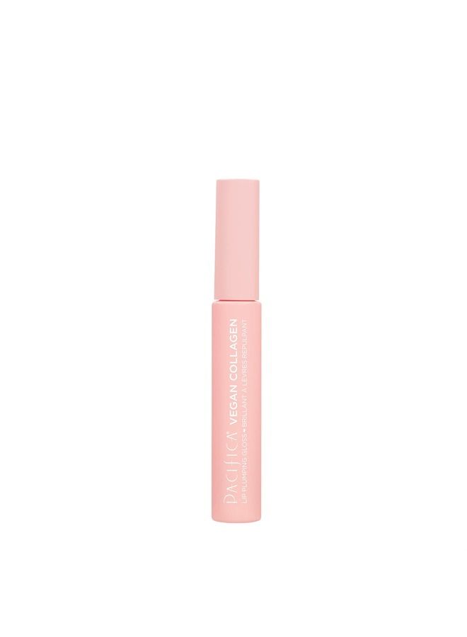 Beauty | Vegan Collagen Lip Plumping Gloss | For Full Youthful Plump Lips | Hydrating Vitamin E, Peptides, & Shea Butter | Shimmer + Shine | Doe Tip Applicator | Vegan + Cruelty Free