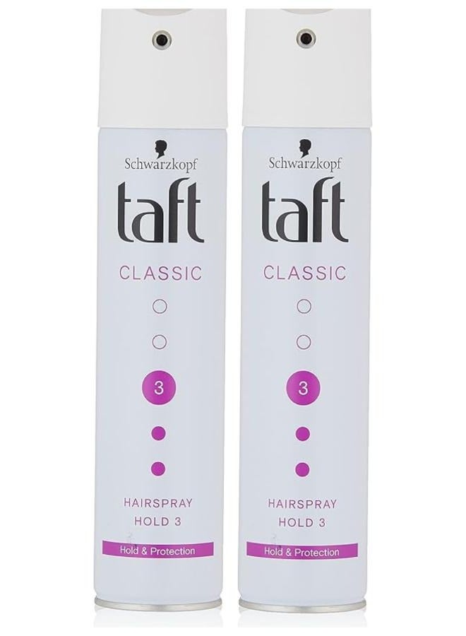 Taft Classic Hair Spray Extra Strong 250 ml 2 Pcs