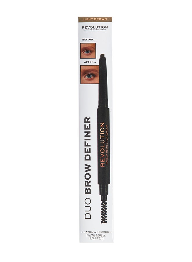 Makeup Revolution Duo Brow Definer Pencil Brown