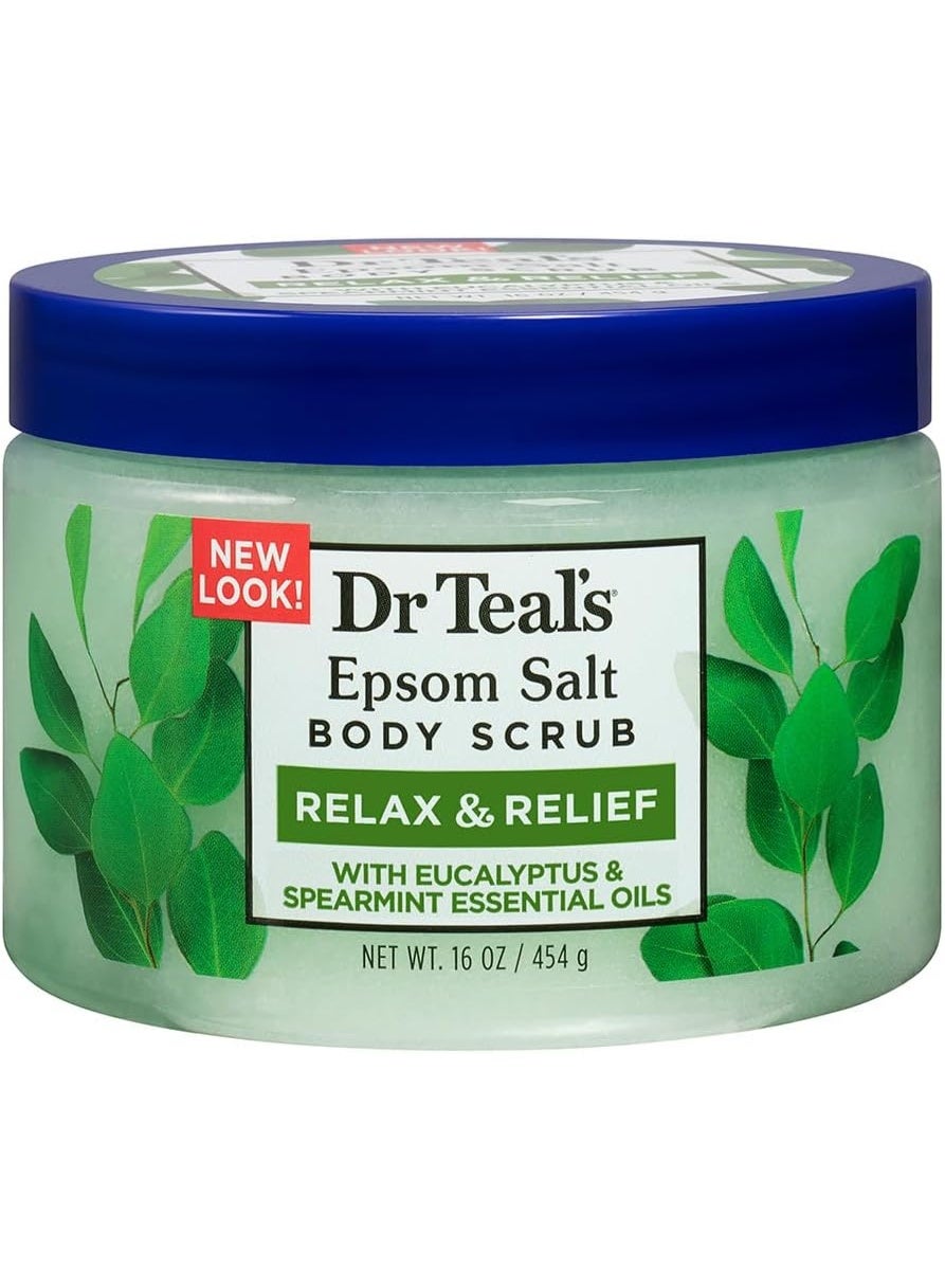 Dr. Teal's Epsom Salt Body Scrub Eucalyptus & Spearmint, 454g