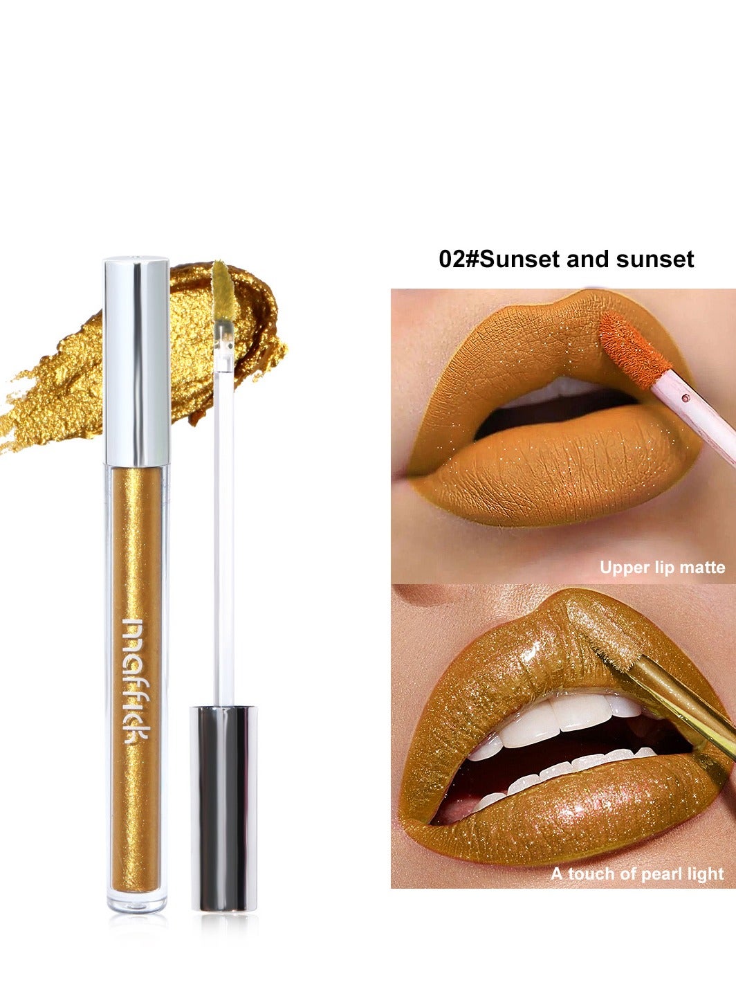 Maffick Lip Glaze Lipstick: Long-lasting, Non-sticking, Waterproof Lip Gloss