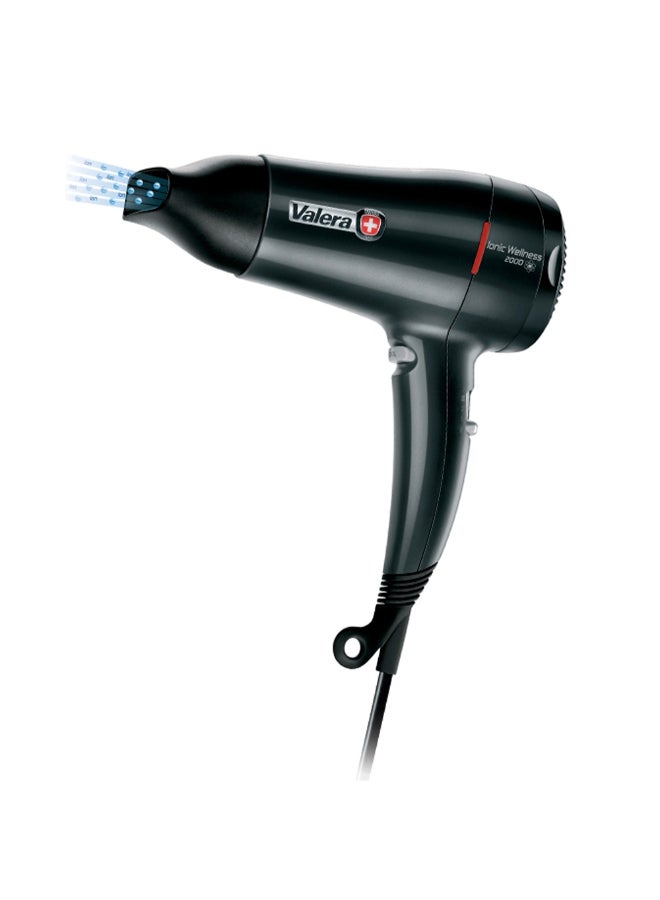 Hair Dryer Wellness Ionic 2000 Watts, Ions generator, 6 air flow/temperature settings, Ripple wire SECURITY heating element Color care - 545.08