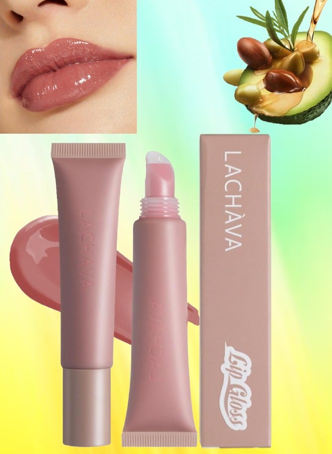 Lip Gloss Lip Oil Hydrating Smooth Gloss Tinted Lip Balm Transparent Lip Care Reduce Drying Moisturize Long Lasting Nourishing Non Sticky Fresh Texture & Dry Lips Care Plumper 06