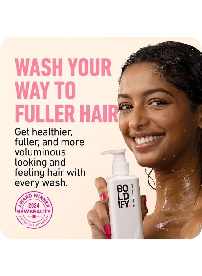 Hair Thickening And Volumizing Shampoo For Fine Hair – Gently Cleanses With Sulfate-Free Surfactants, Infused With Botanical Rosemary, Aloe Vera, Biotin, And Pro-Vitamin B5 For Increased Density And Shine (236Ml) - image 2