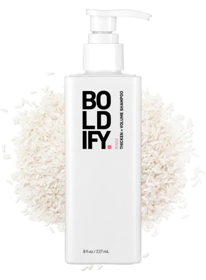 Hair Thickening And Volumizing Shampoo For Fine Hair – Gently Cleanses With Sulfate-Free Surfactants, Infused With Botanical Rosemary, Aloe Vera, Biotin, And Pro-Vitamin B5 For Increased Density And Shine (236Ml)